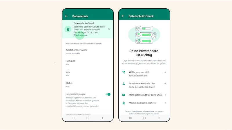 whatsapp data protection check