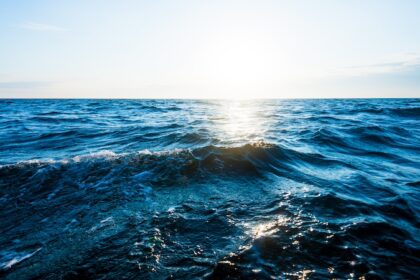 A view of an open Baltic sea on a clear day, Estonia